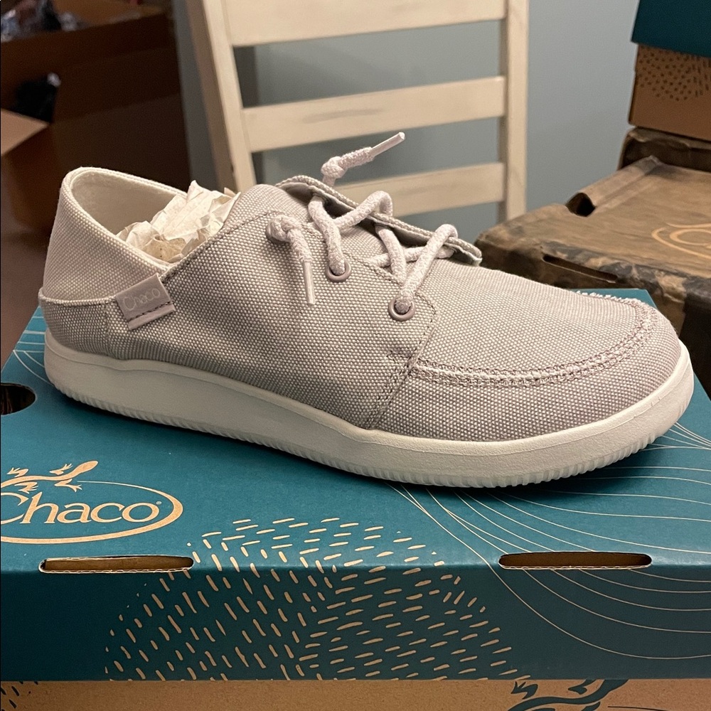 Chaco Light Gray Canvas Shoes